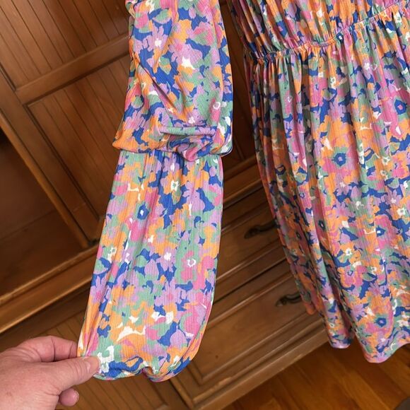 Reserved Floral Print Dress, Size XS - Picture 4 of 9